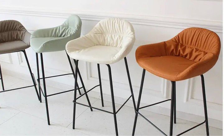 Modern Leather Bar Stool