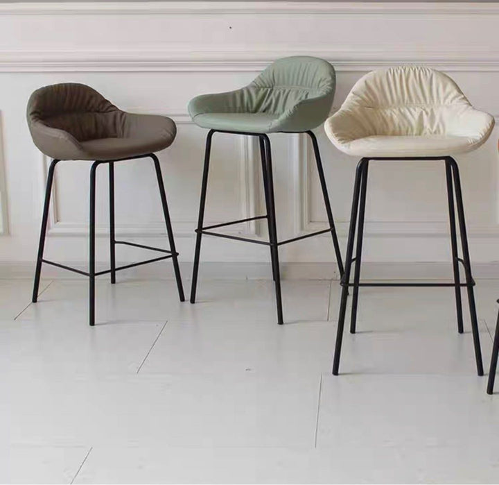 Modern Leather Bar Stool