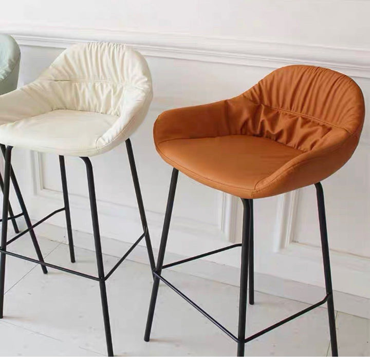 Modern Leather Bar Stool