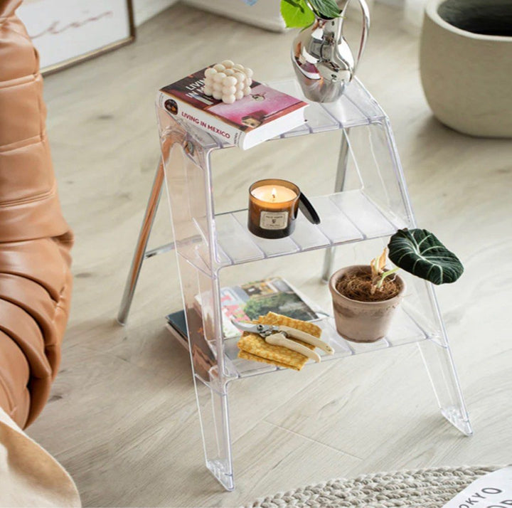 Acrylic Ladder Side Table