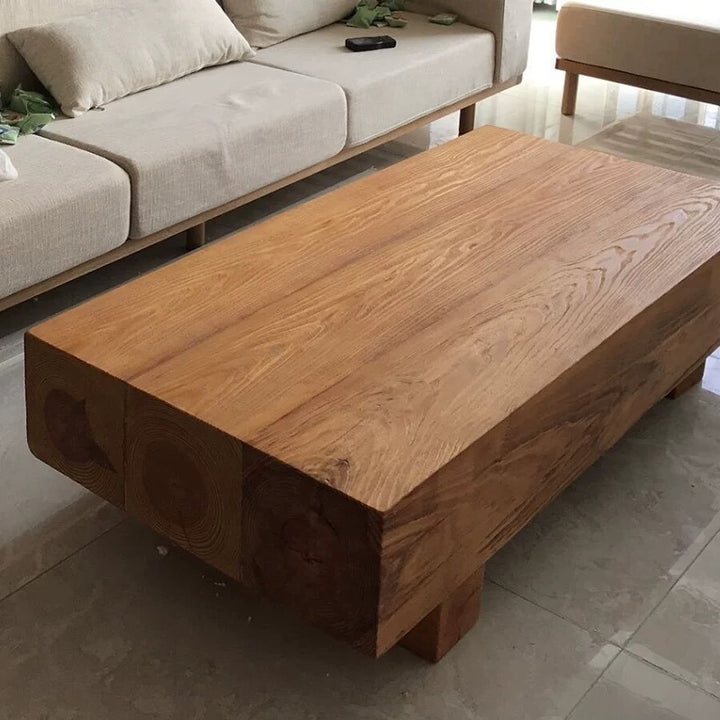 Solid Wood 4 Legs Coffee Table