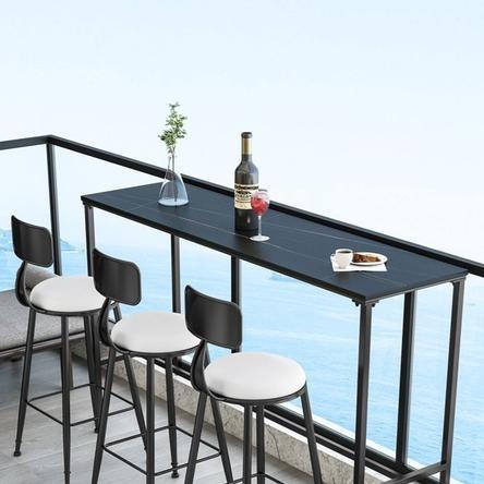 Outdoor Indoor Table SONOSA Japanese marble Rock Slab Bar Table Home and Balcony