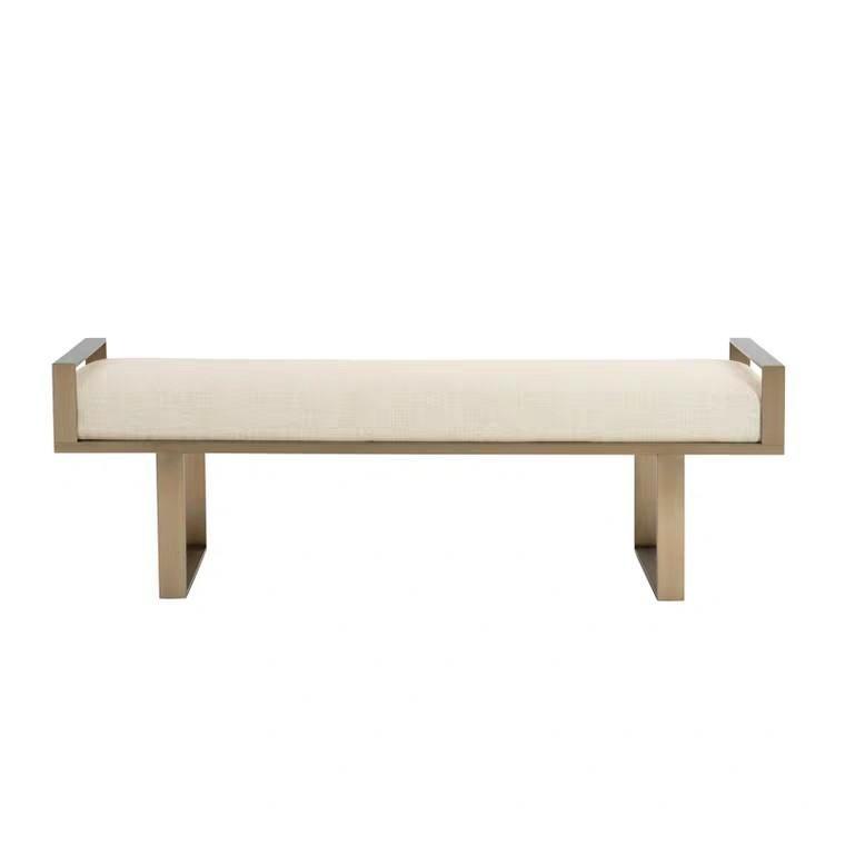 STELLA Classic Brass Ottoman Bench