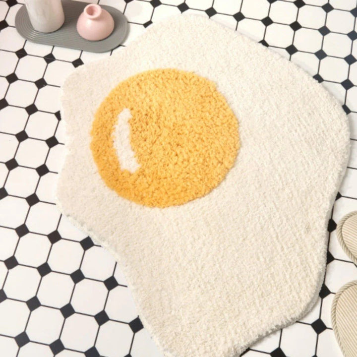 SIDE UP EGG Bathroom Rug