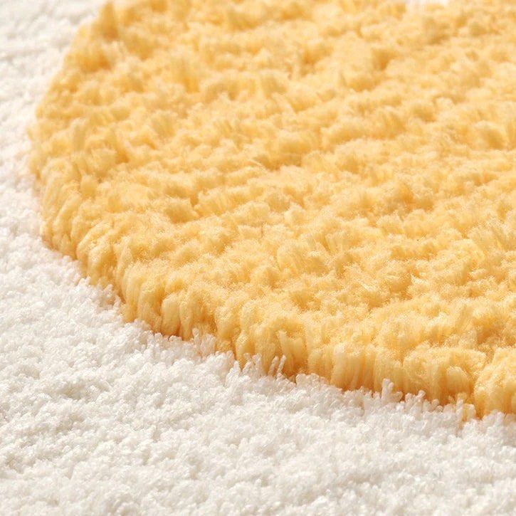 SIDE UP EGG Bathroom Rug