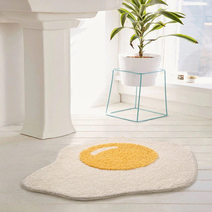 SIDE UP EGG Bathroom Rug