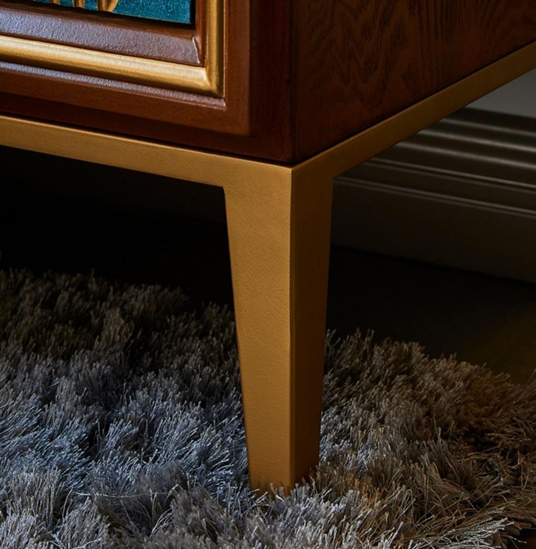 Side Table Cabinet with Drawers