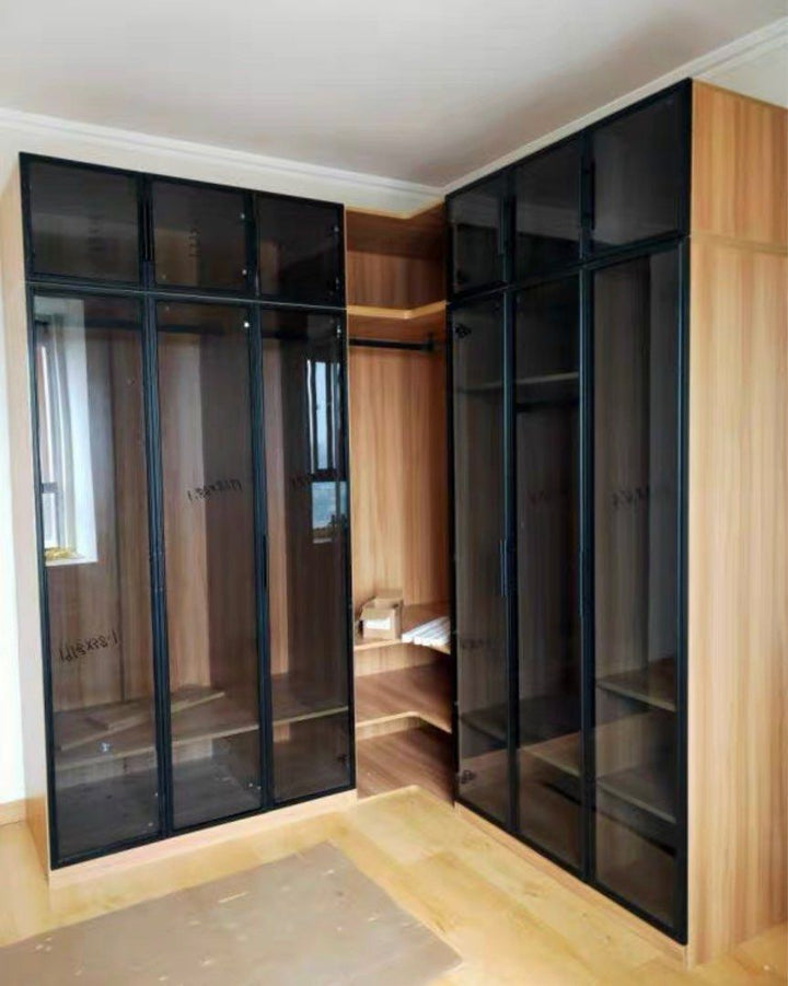 Modern Rustic Glass Wardrobe