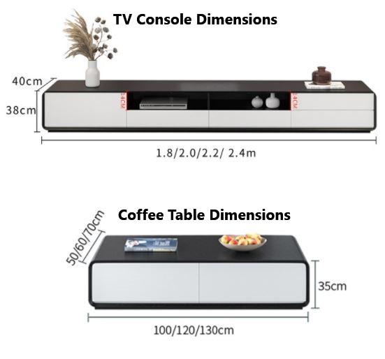 Modern TV Console and Coffee Table