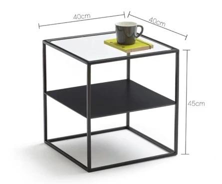Minimalist Wireframe Bedside Table Lamp Table