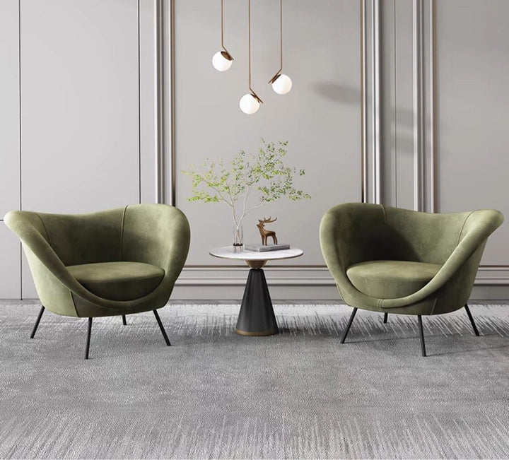 Modern Velvet Lounge Chair