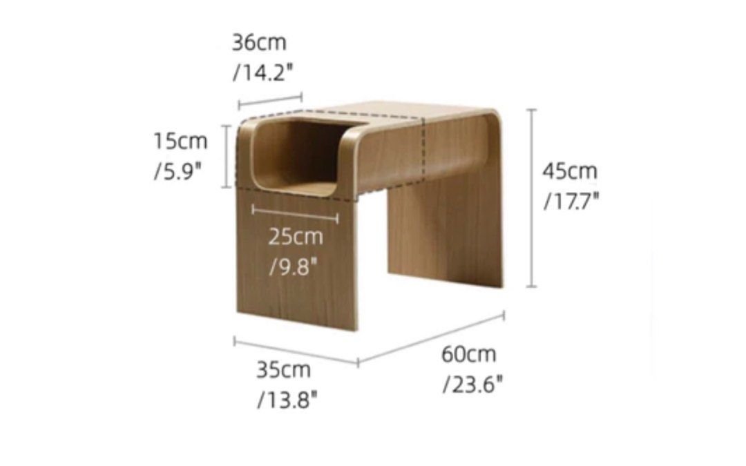 Abstract Side Table