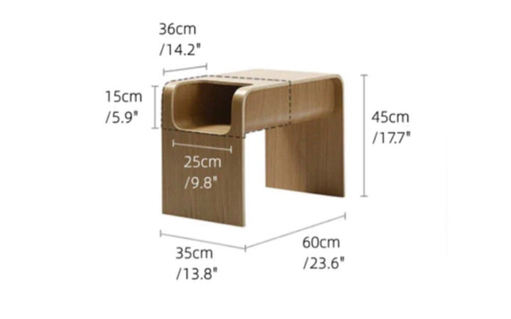 Abstract Side Table