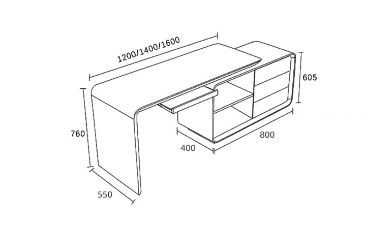 Modern Rotatable Work Desk