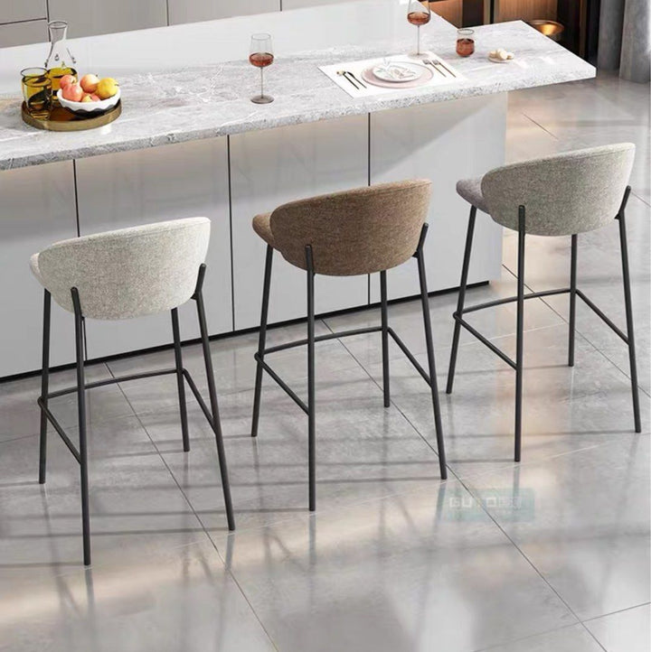 Modern Fabric Bar Stool