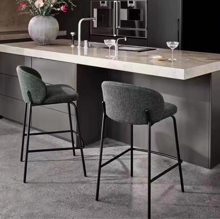Modern Fabric Bar Stool