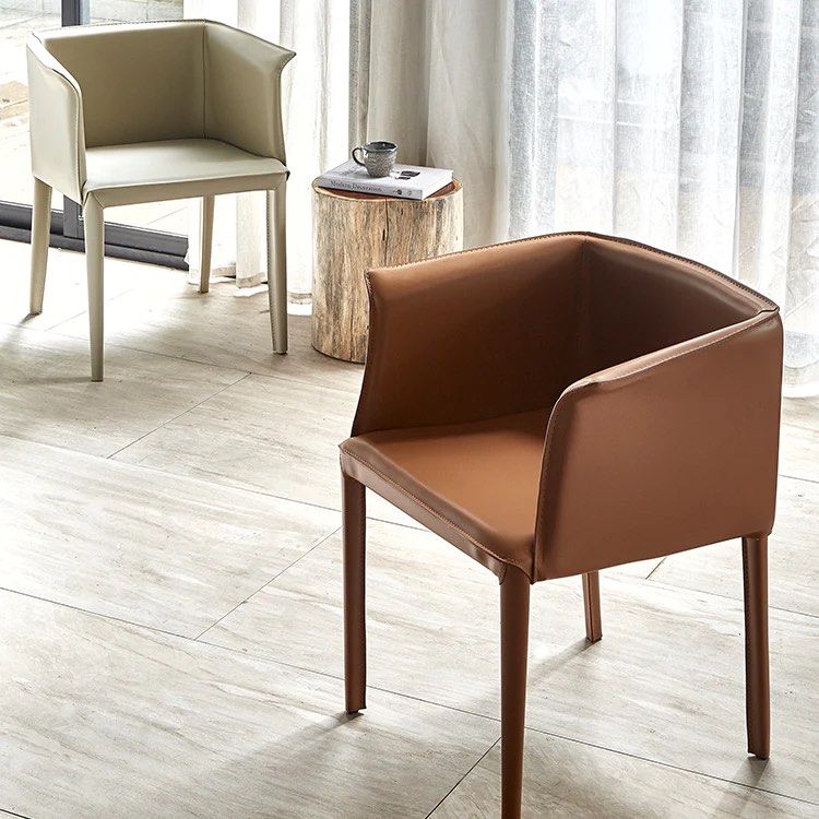 Faux Leather Armchair (Set of 2)