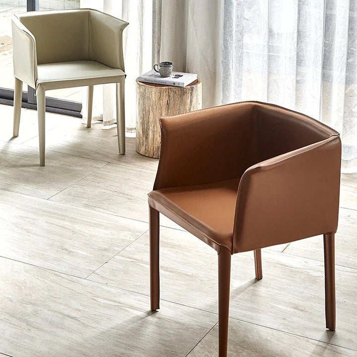 Faux Leather Armchair (Set of 2)
