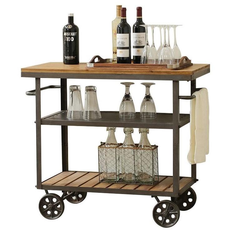 Modern Rustic Kitchen Trolley