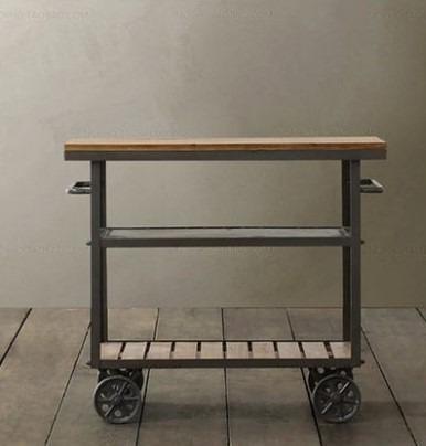 Modern Rustic Kitchen Trolley