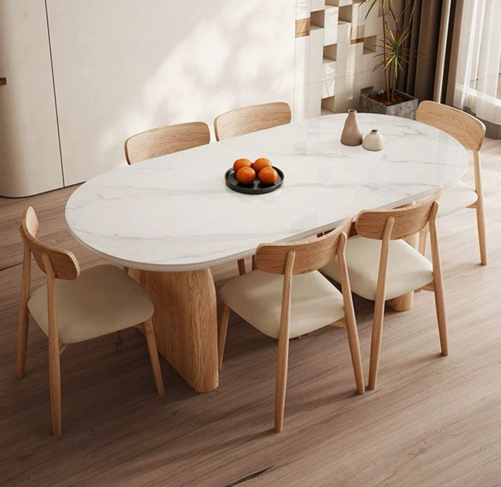 Japandi Sintered Stone Dining Table