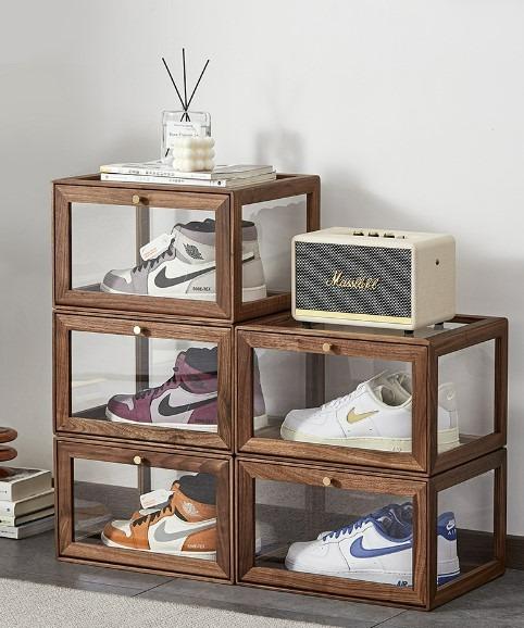 Stackable Shoe Storage Box (Set of 3)