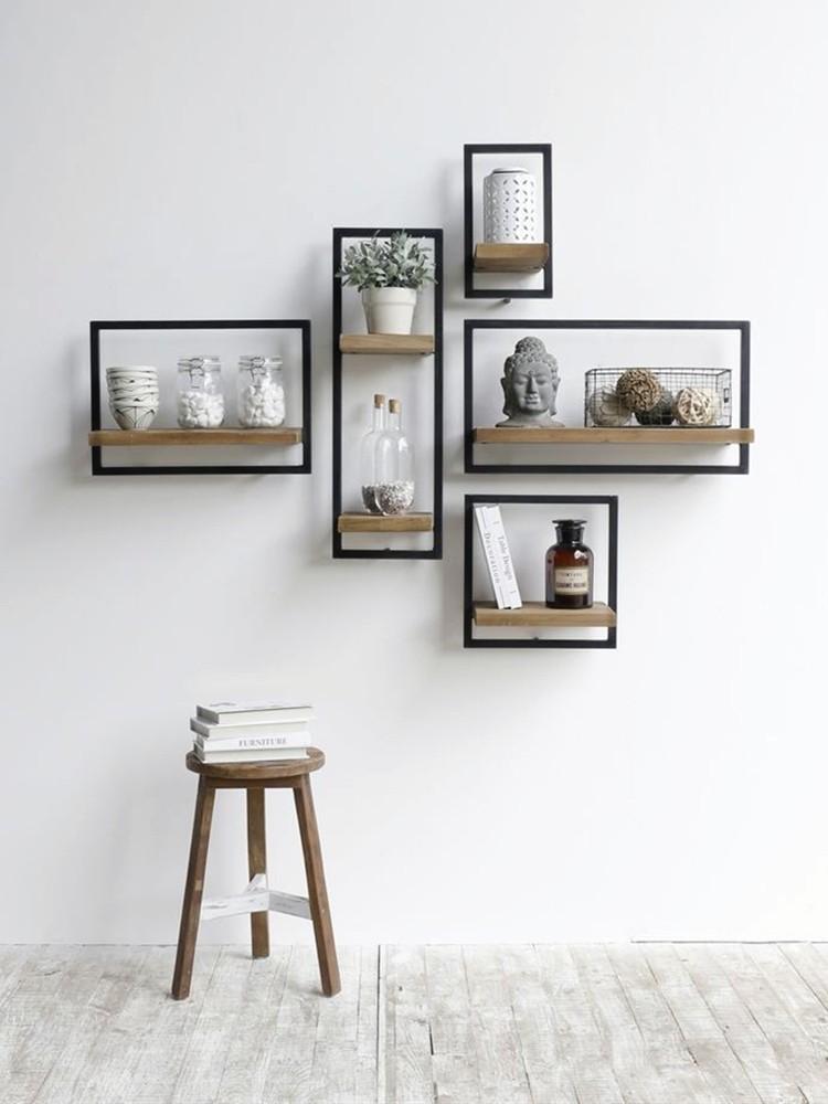 Modern Industrial Wall Shelf Unit