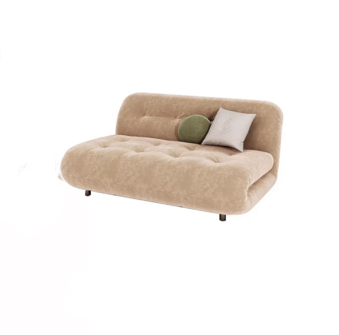 Wide Cushion Back Convertible Sofa