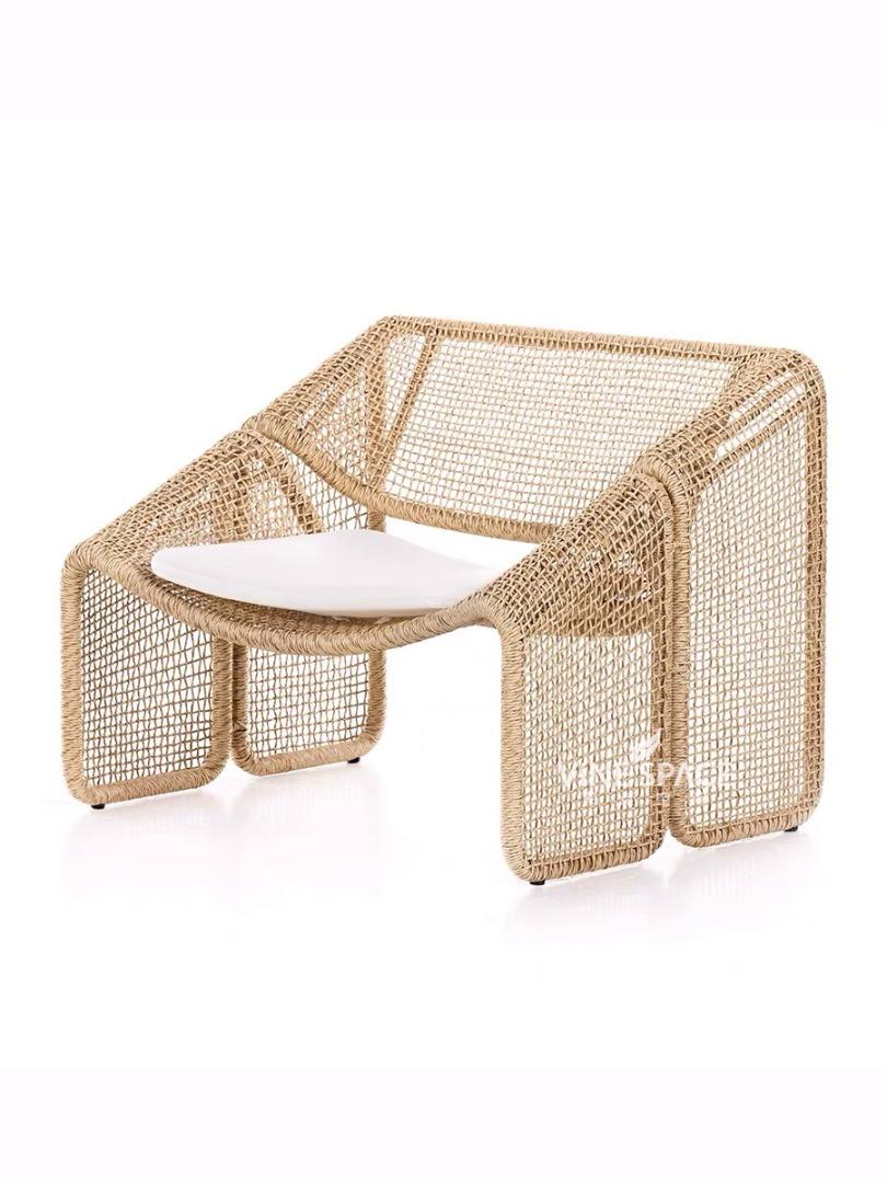 Wild Rattan Wicker Chair with Cushions