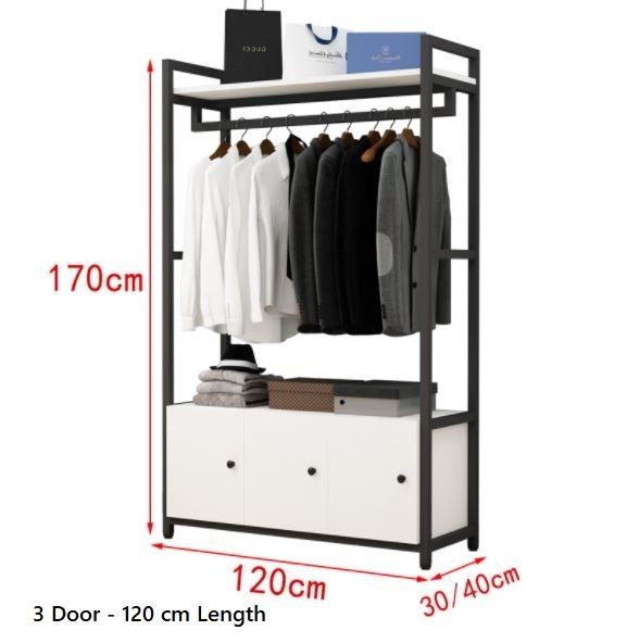 WINROSE Open Wardrobe_Clothing Storage Organizer and Shelves