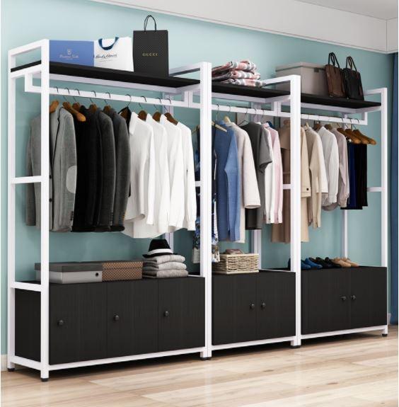 WINROSE Open Wardrobe_Clothing Storage Organizer and Shelves