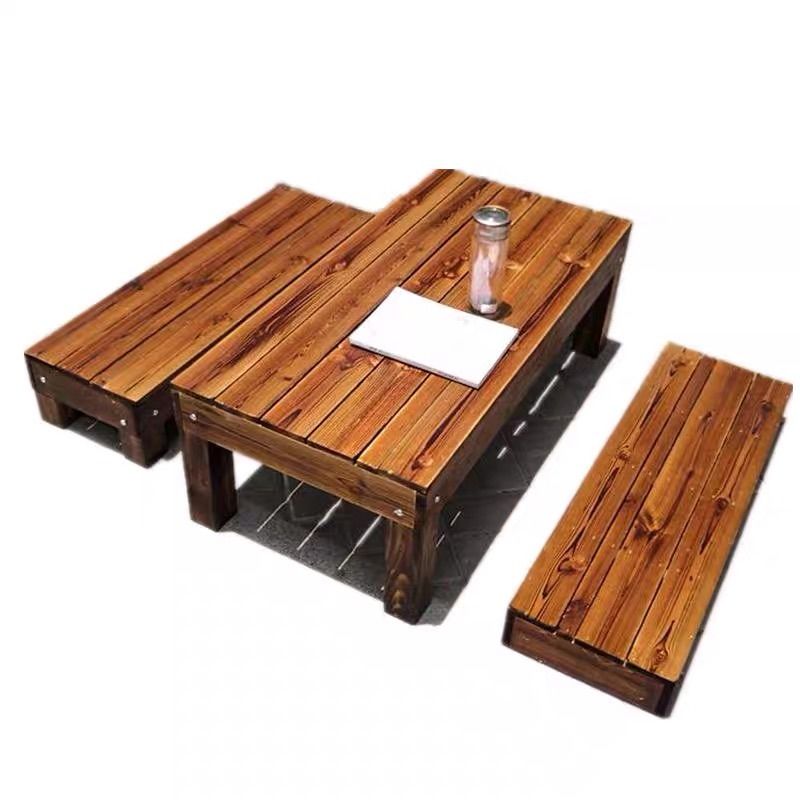 Wooden Picnic Table Bench Set