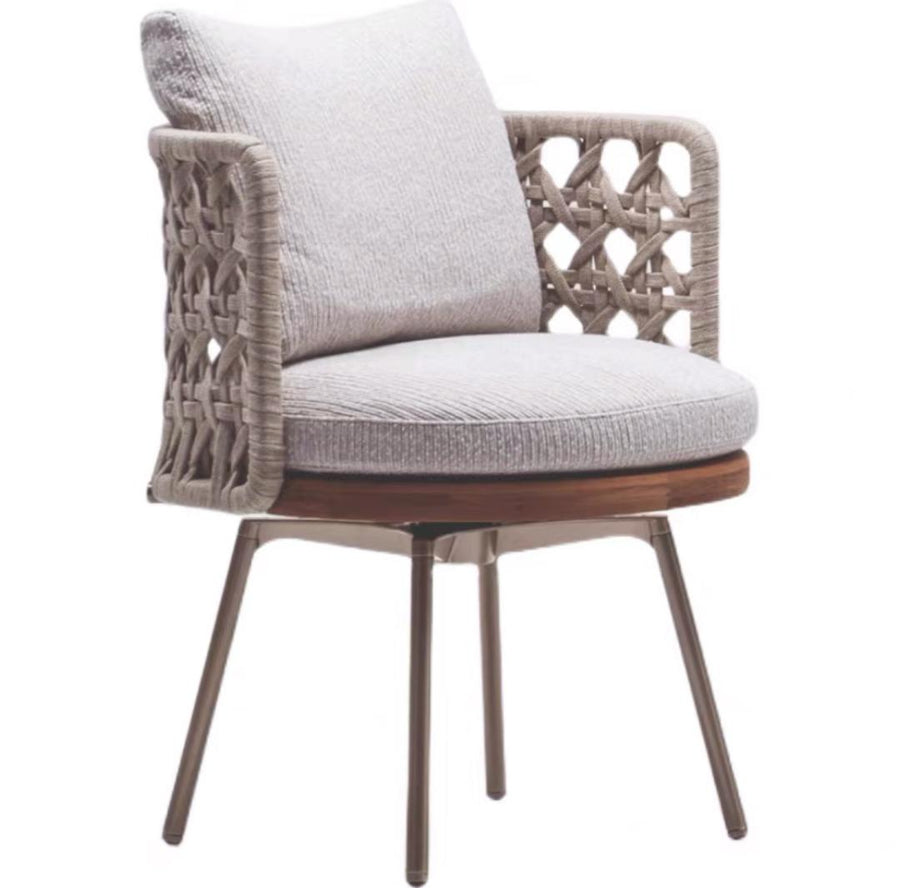 Woven Side Chair & Table Set