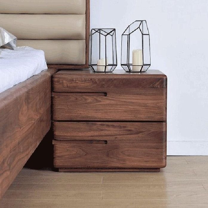 Solid Wood Nightstand Bed side