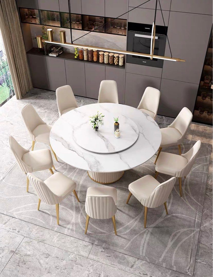 Modern Round Sintered Stone Dining Table