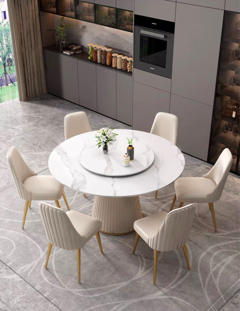 Modern Round Sintered Stone Dining Table