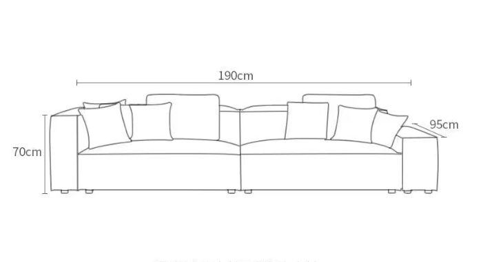 2 Piece Madison Chaise Sectional Sofa