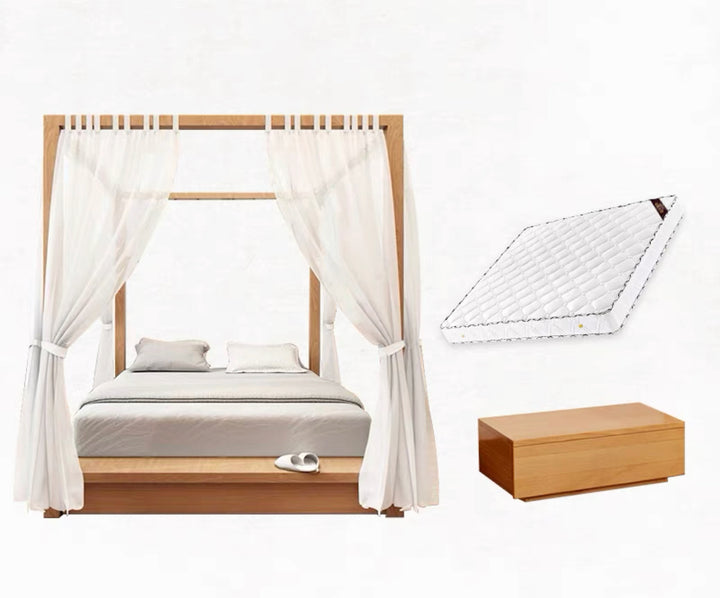 Cecilia Solid Wood Canopy Bedframe