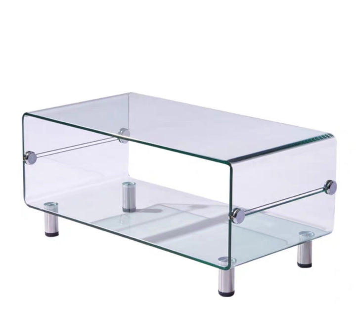 Minimalist Designer Glass Coffee Table