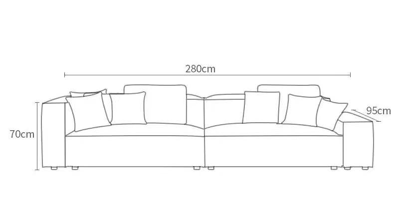 2 Piece Madison Chaise Sectional Sofa