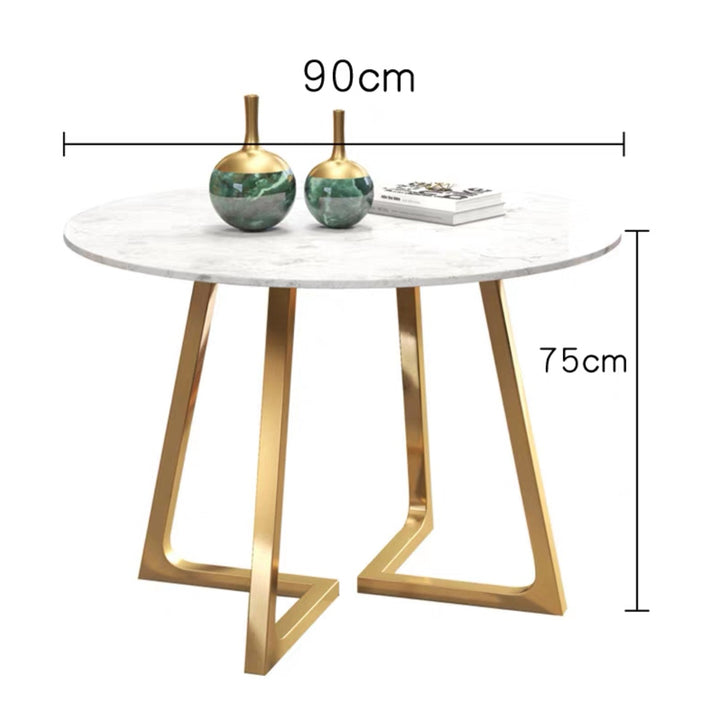 Modern Round Marble Dining Table Top