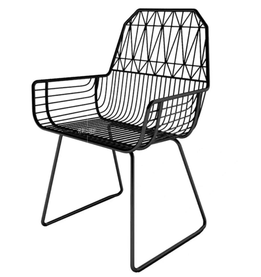 Modern Wireframe Outdoor Armchair