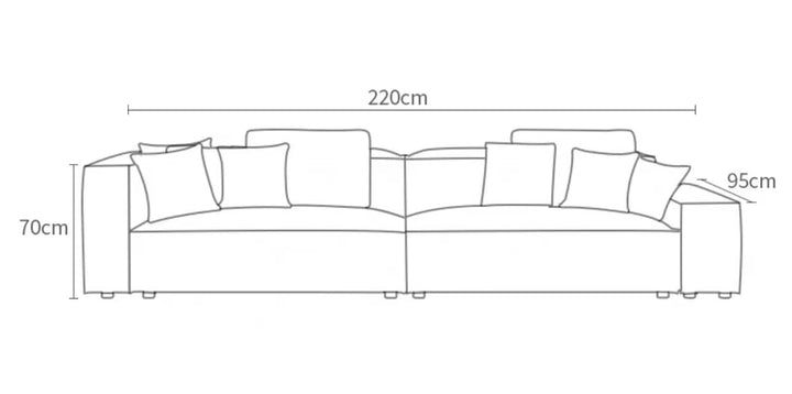 2 Piece Madison Chaise Sectional Sofa