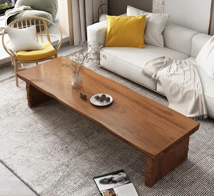 Coffee Table Solid Wood One Whole Piece  Nordic