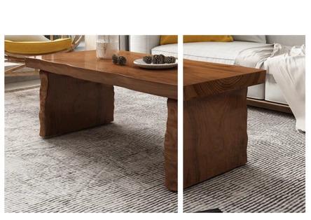 Coffee Table Solid Wood One Whole Piece  Nordic