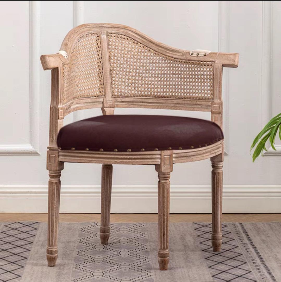 Mesh Tufted Upholstered Arm Chair