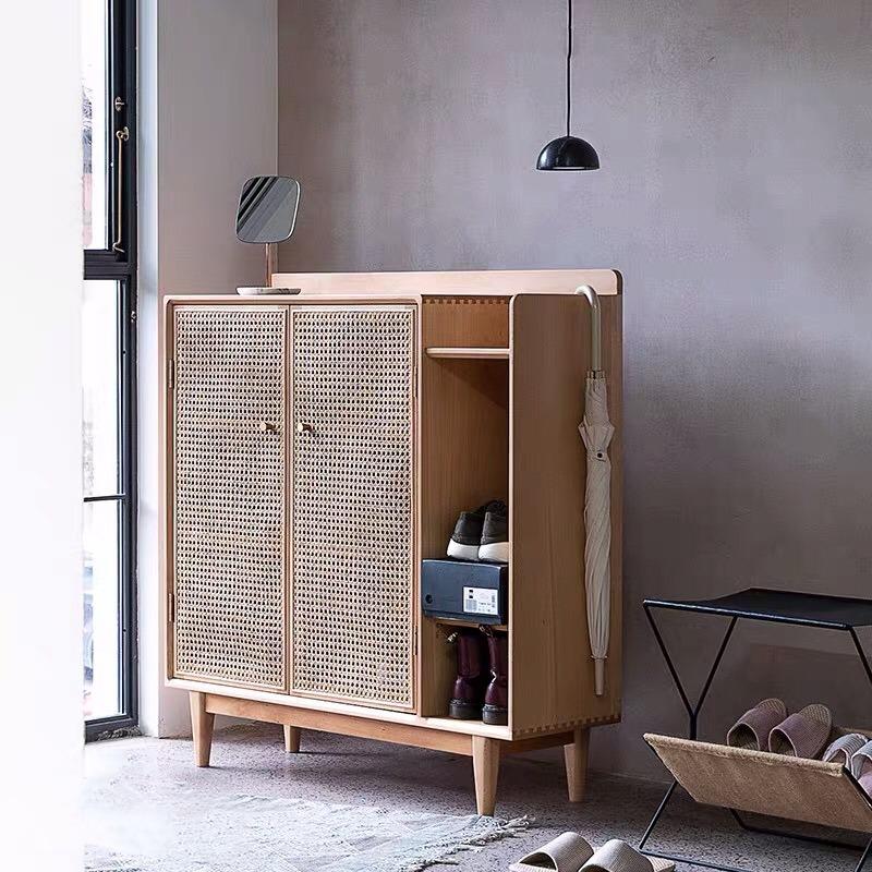 Modern and Contemporary Mesh Shoe Storage Cabinet