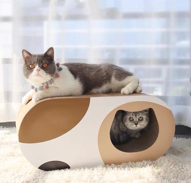 Playhouse Cat Scratcher Nordic Cave House